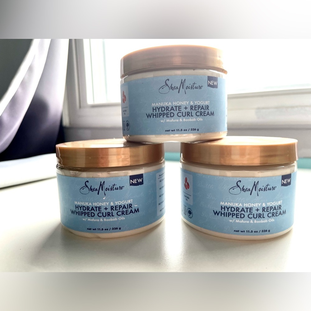 NEW- Shea Moisture Manuka Honey and Yogurt Curl Cream (3)